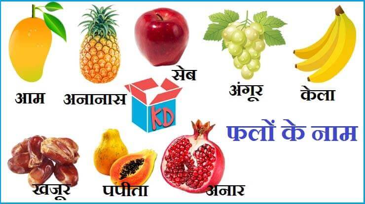 Fruits Name In Hindi
