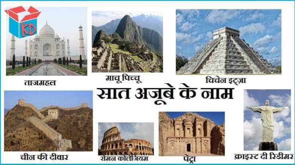 7 Wonders Of The World In Hindi Name