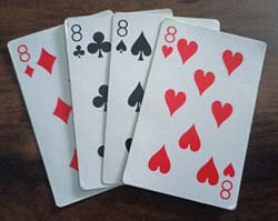 Eight of playing card