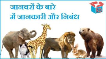 जानवरों के बारे में जानकारी Information About Animals In Hindi