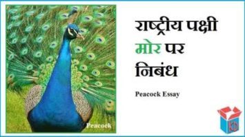 easy essay in hindi on peacock